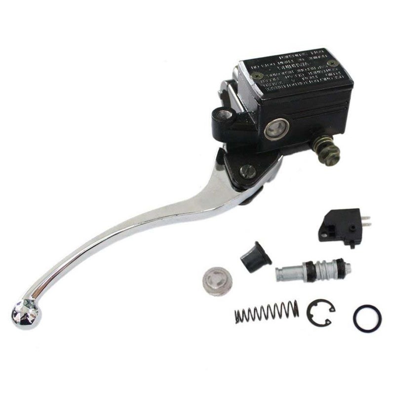 HURI Brake Master Cylinder with Left Clutch Lever for Yamaha Virago 750 920 1000 1100 XV1000 XV250 XV500 XV535 XV550 XV750 XV920 - Image 3